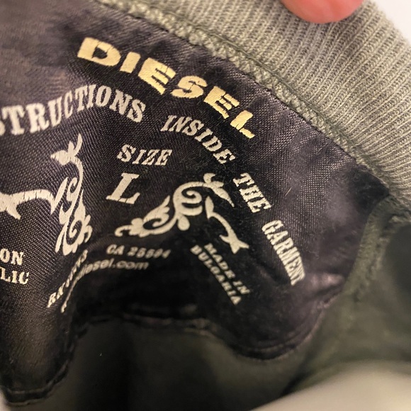 Diesel Grey Sweater Mens Large - Picture 3 of 5